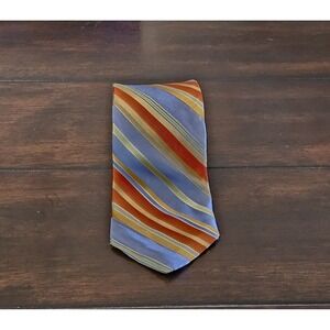 Ted Baker Silk Tie Multicolor Business Striped Preppy